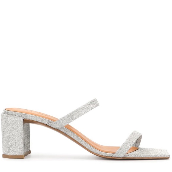 By Far Tanya Glittered mules (silver) - Picture 2 of 11